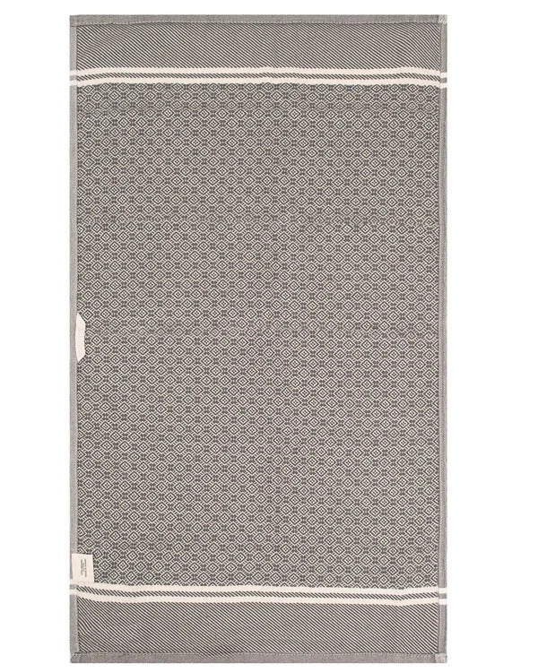 Kitchen Towel Set in Gray Organic Turkish Cotton, Assorted 3 Pack