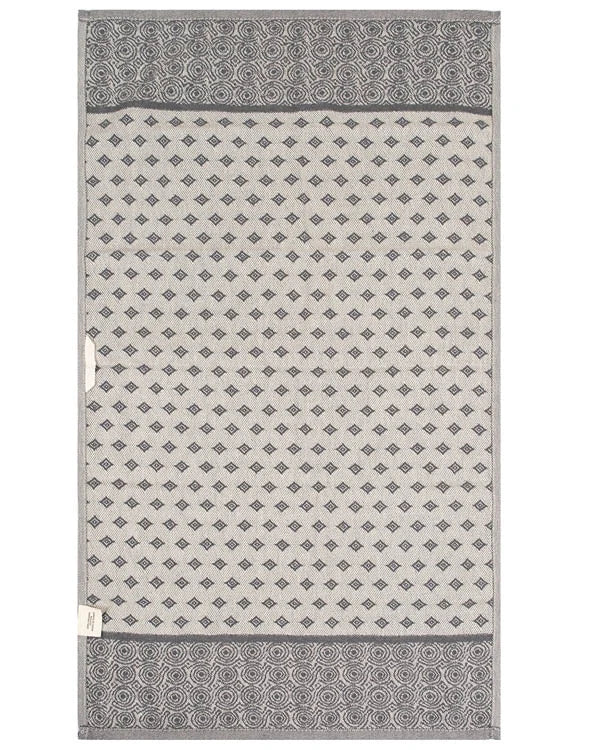 Kitchen Towel Set in Gray Organic Turkish Cotton, Assorted 3 Pack