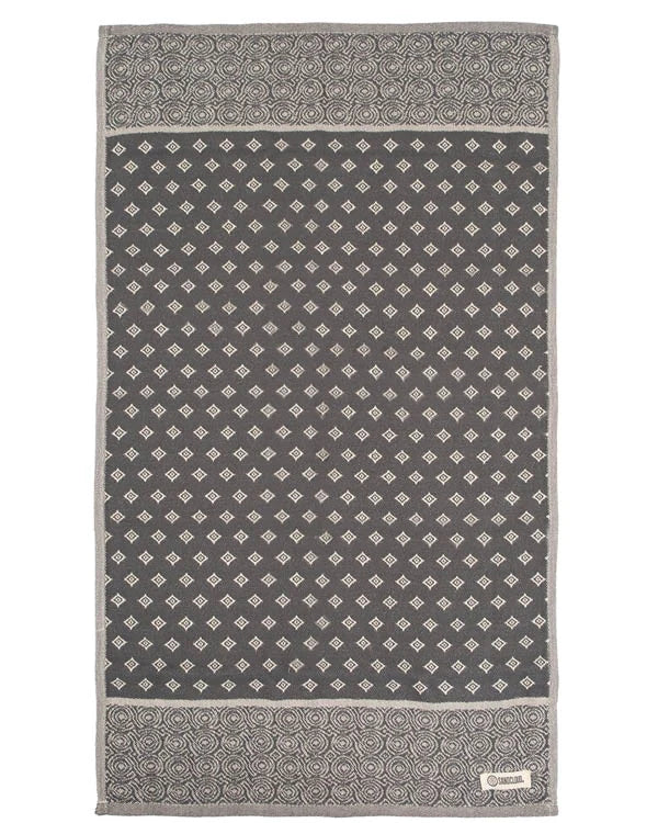 Kitchen Towel Set in Gray Organic Turkish Cotton, Assorted 3 Pack