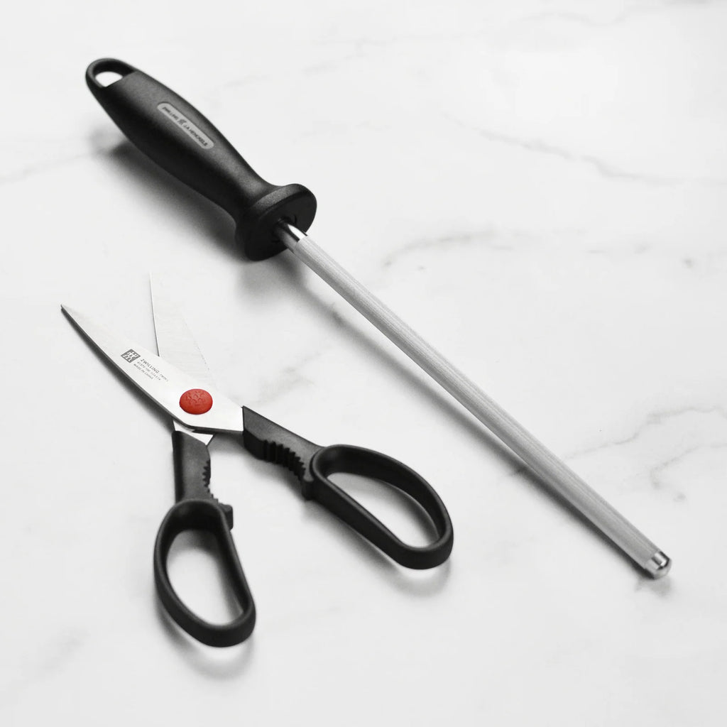 Knife Set with Block, 8-Piece Forged High-Carbon Stainless Steel Collection, German-Made Blades