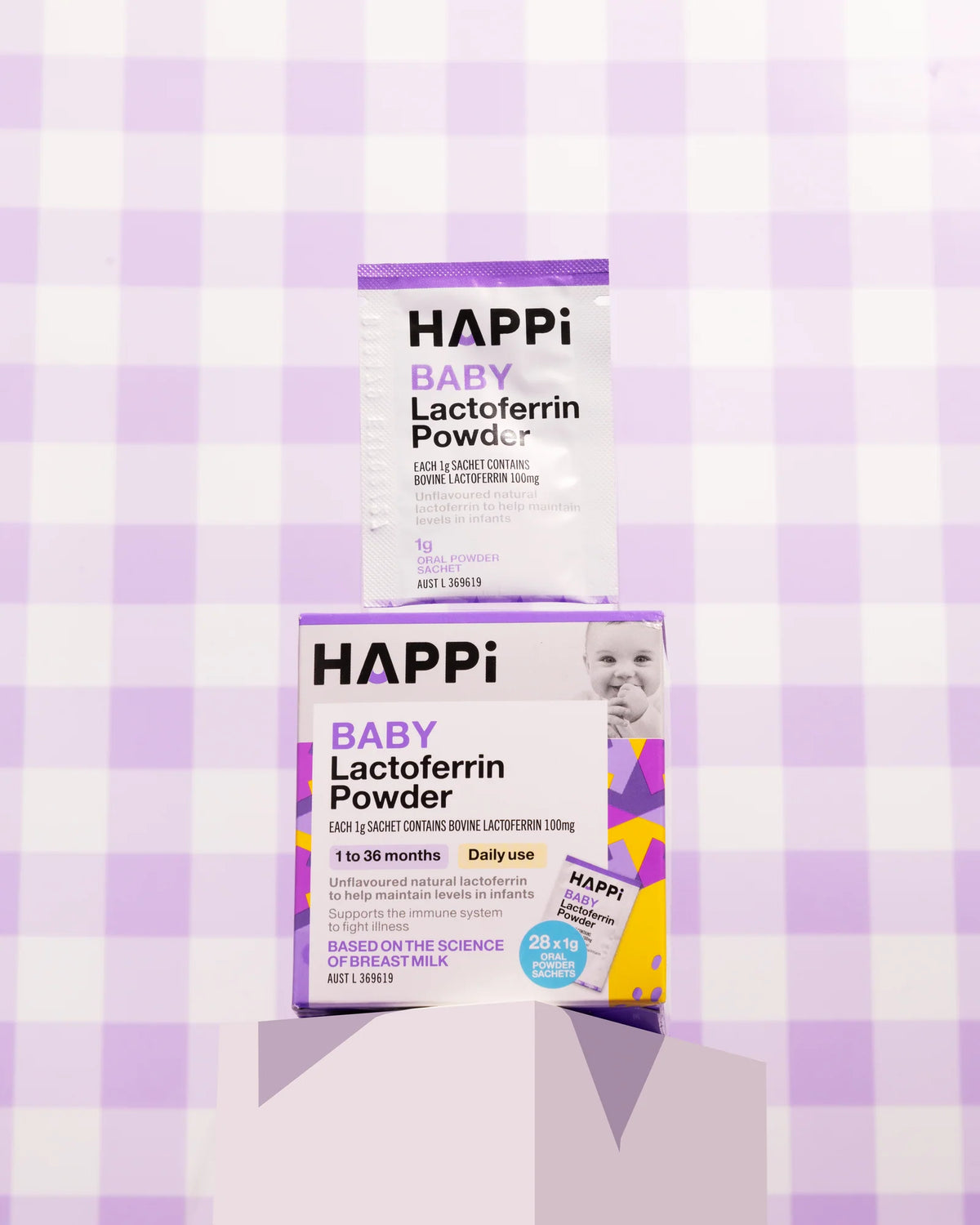 Lactoferrin Powder for Babies, Unflavoured Cow’s Milk Protein in Pre-Measured Sachets for Daily Feeding Routines