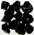 Landscape Glass Rock, Black-Medium (1/2"-1")-25 lbs