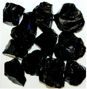 Landscape Glass Rock, Black-Medium (1/2"-1")-25 lbs