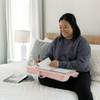 Lap Desk for Laptops up to 17 Inches with a Dual Bolster Cushion for Comfortable Work and Study