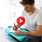 Lap Desk for Laptops up to 17 Inches with a Dual Bolster Cushion for Comfortable Work and Study