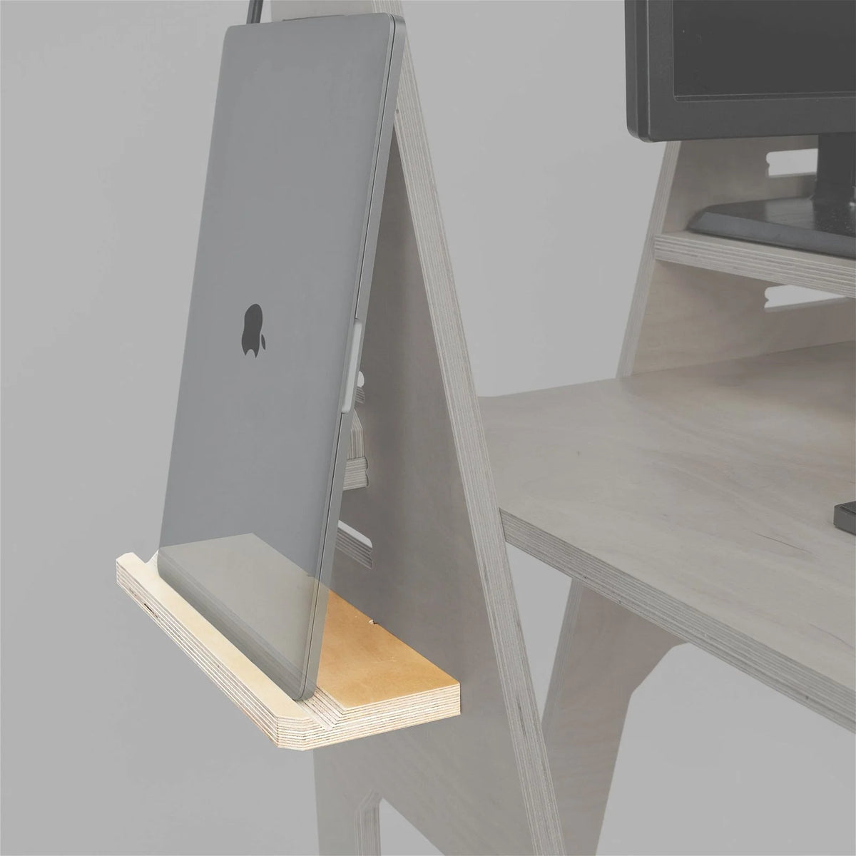 Laptop Docking Wing in Birch Plywood
