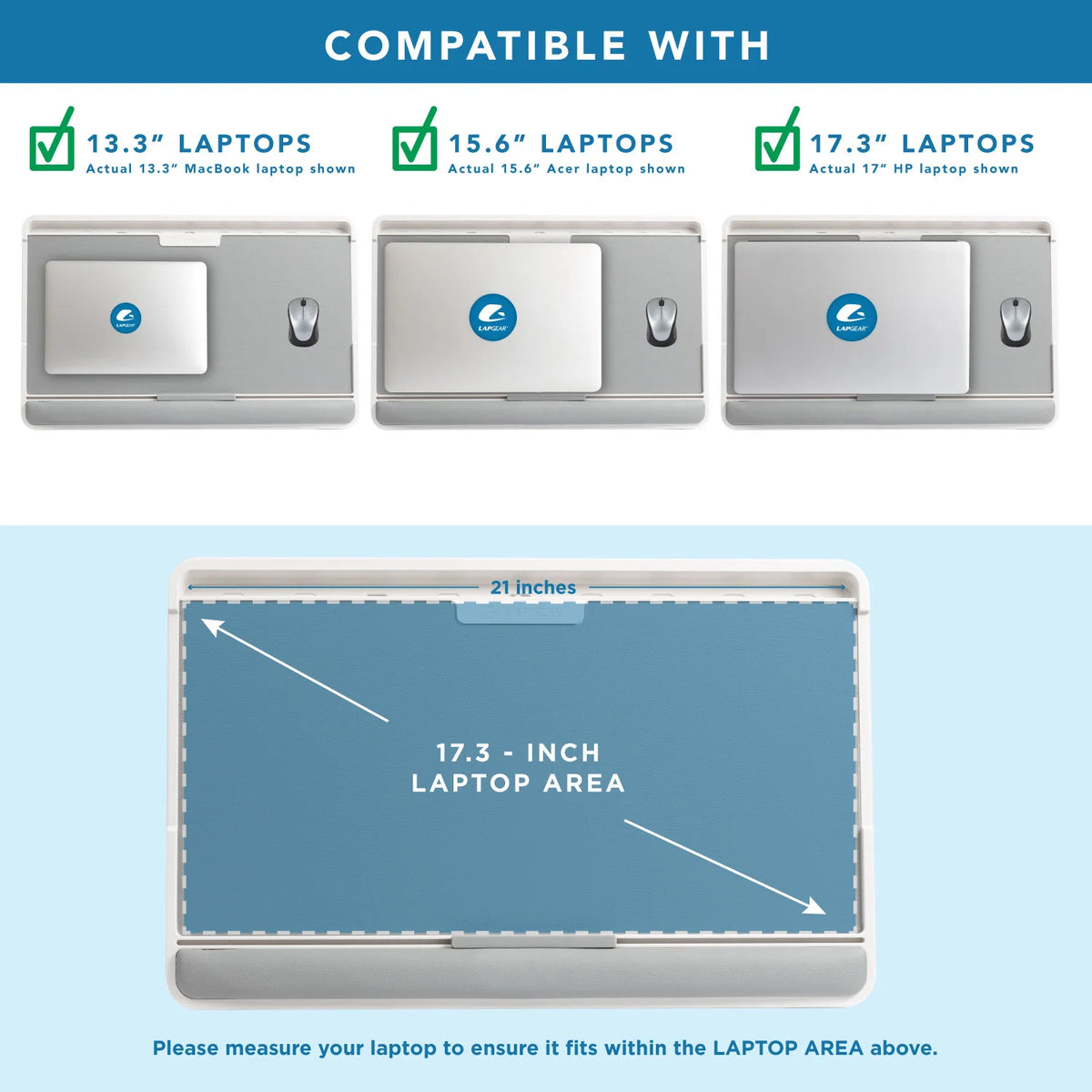 Laptop Table with Four Tilt Angles and Adjustable Height for a Flexible Workspace at Home or While Traveling