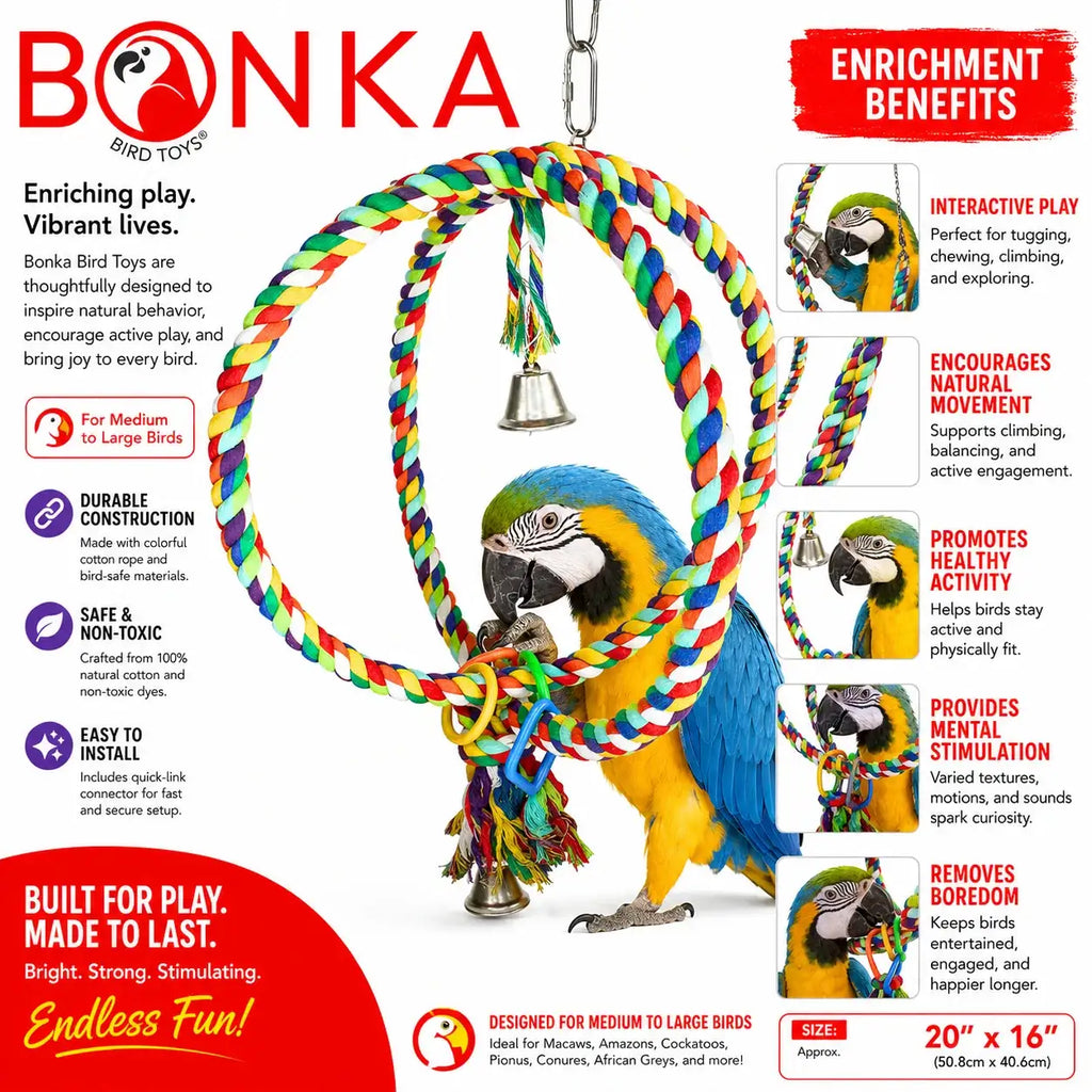 Large Bird Rope Swing