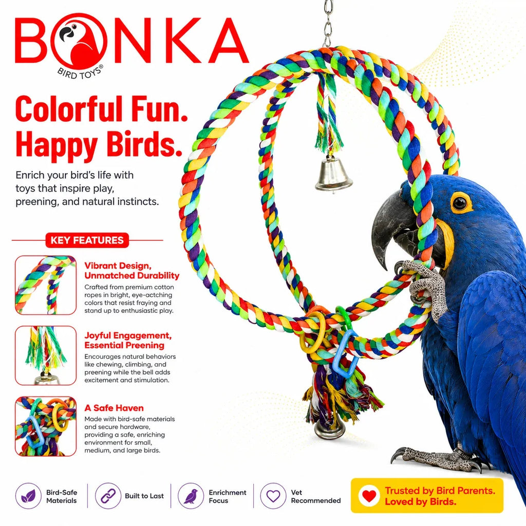 Large Bird Rope Swing