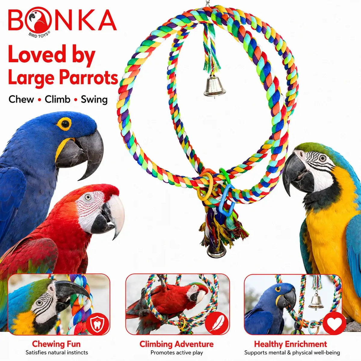 Large Bird Rope Swing