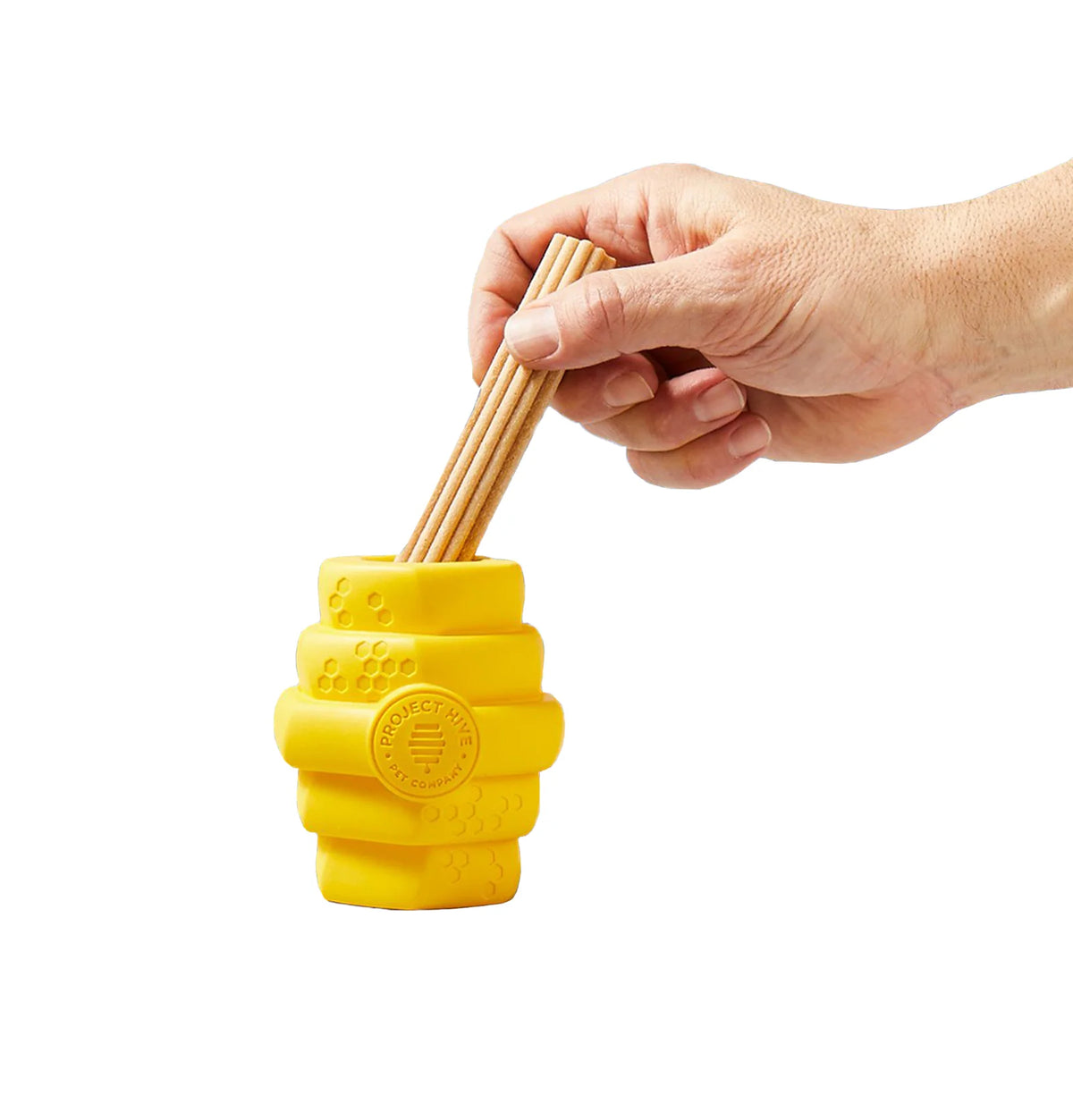 Large Dog Chew Toy in Bright Yellow
