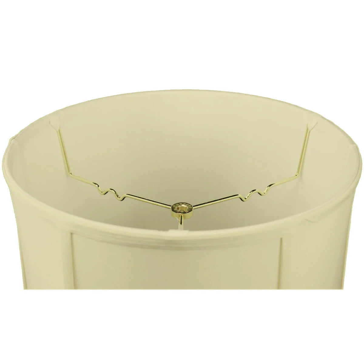 Large Drum Lamp Shade in Eggshell Shantung