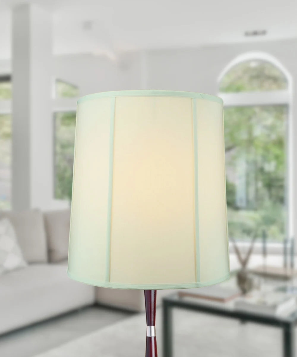 Large Drum Lamp Shade in Eggshell Shantung