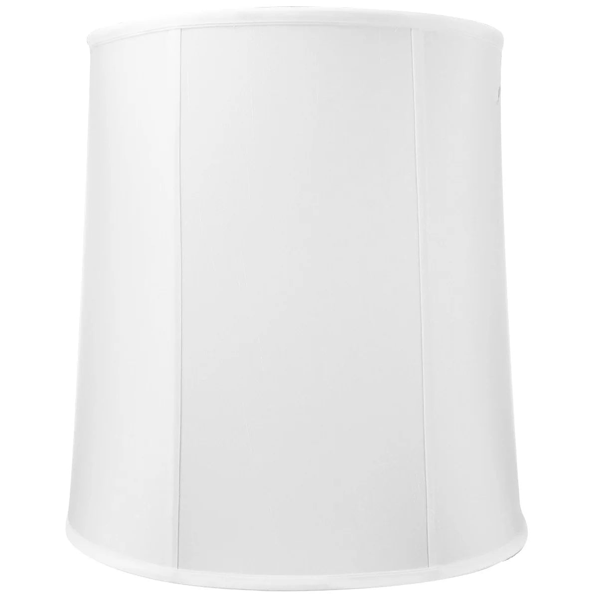 Large Drum Lamp Shade in White Shantung