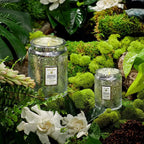 Large Jar Candle, 18oz Scented Home Fragrance with Embossed Glass Design and Approximately 100-Hour Burn
