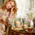 Large Jar Candle, 18oz Scented Home Fragrance with Embossed Glass Design and Approximately 100-Hour Burn
