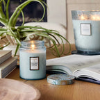 Large Jar Candle, 18oz Scented Home Fragrance with Embossed Glass Design and Approximately 100-Hour Burn