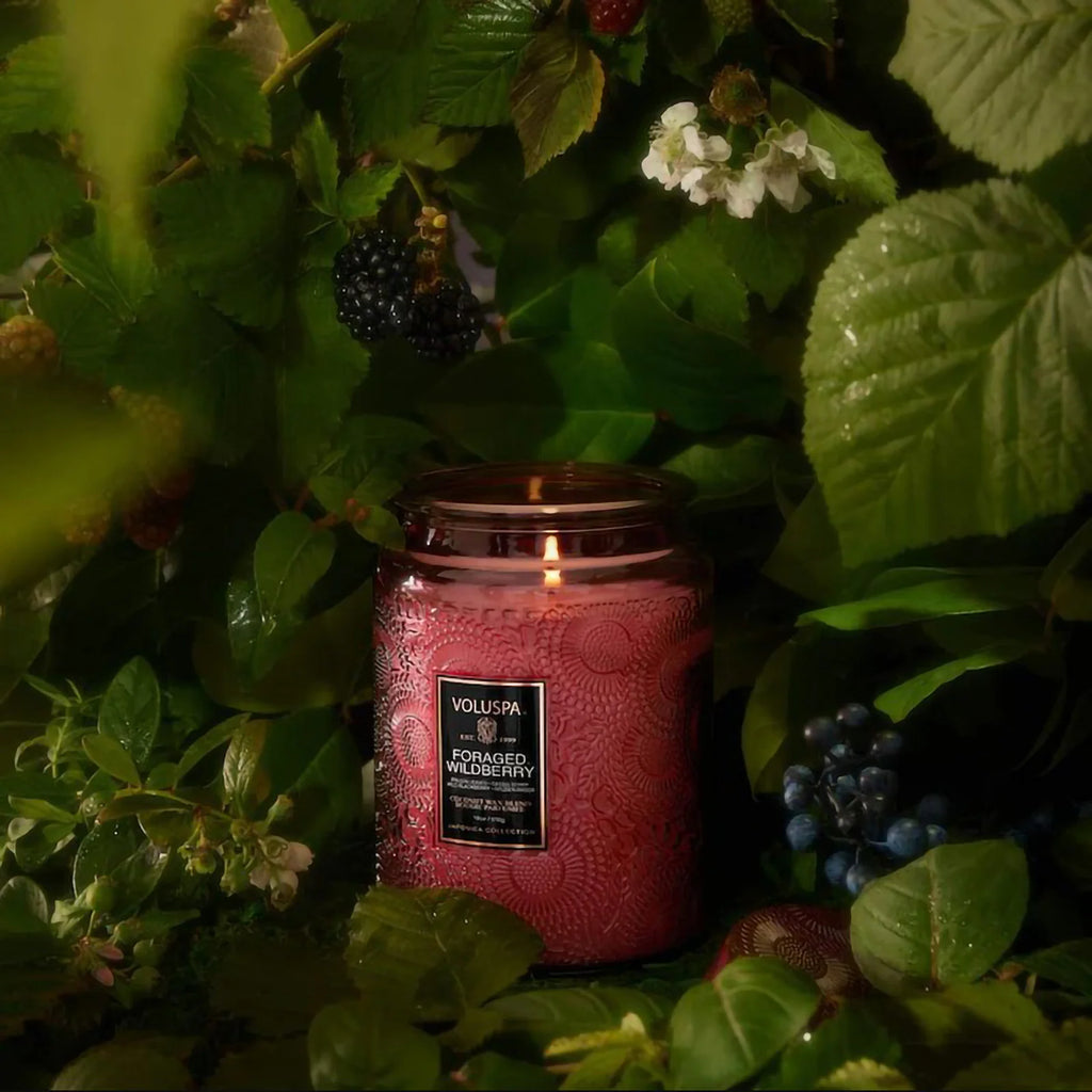 Large Jar Candle, 18oz Scented Home Fragrance with Embossed Glass Design and Approximately 100-Hour Burn