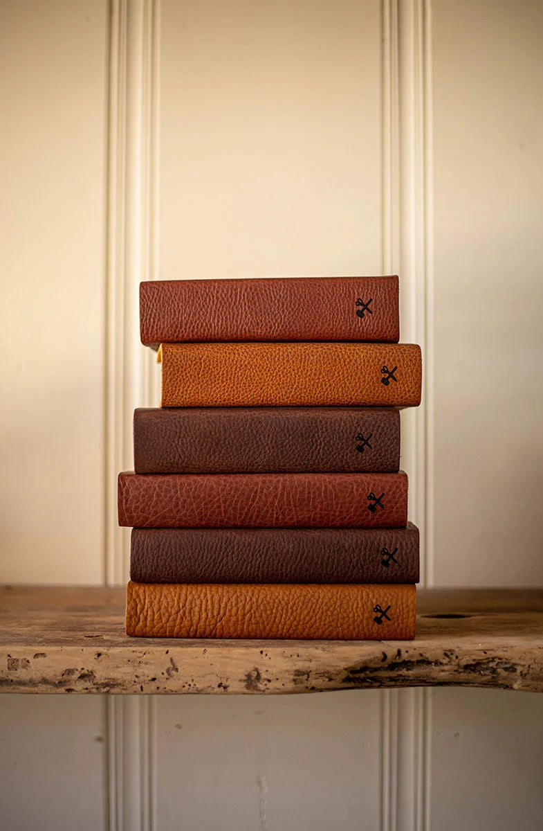 Large Print NIV Leather Bible, Handbound in Full-Grain Bovine Leather for Single-Column Scripture Reading