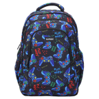 Large School Backpack with Three Zipped Compartments, Laptop Pocket, Water-Resistant 600D Polyester and Padded Straps