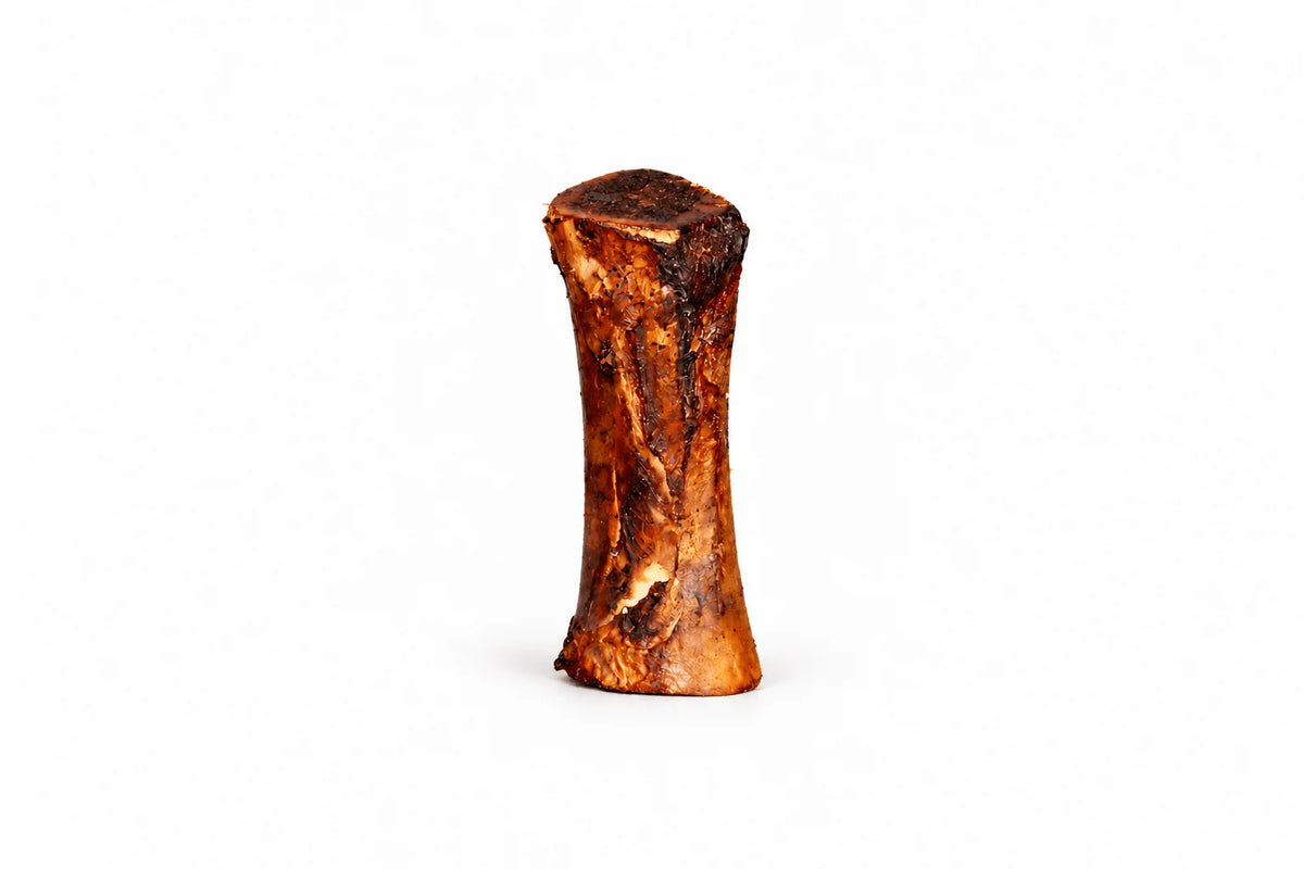 Large Smoked Beef Marrow Bone for Dogs Over 60 lb, Slow-Smoked in Small Batches and Approximately 6–8 Inches
