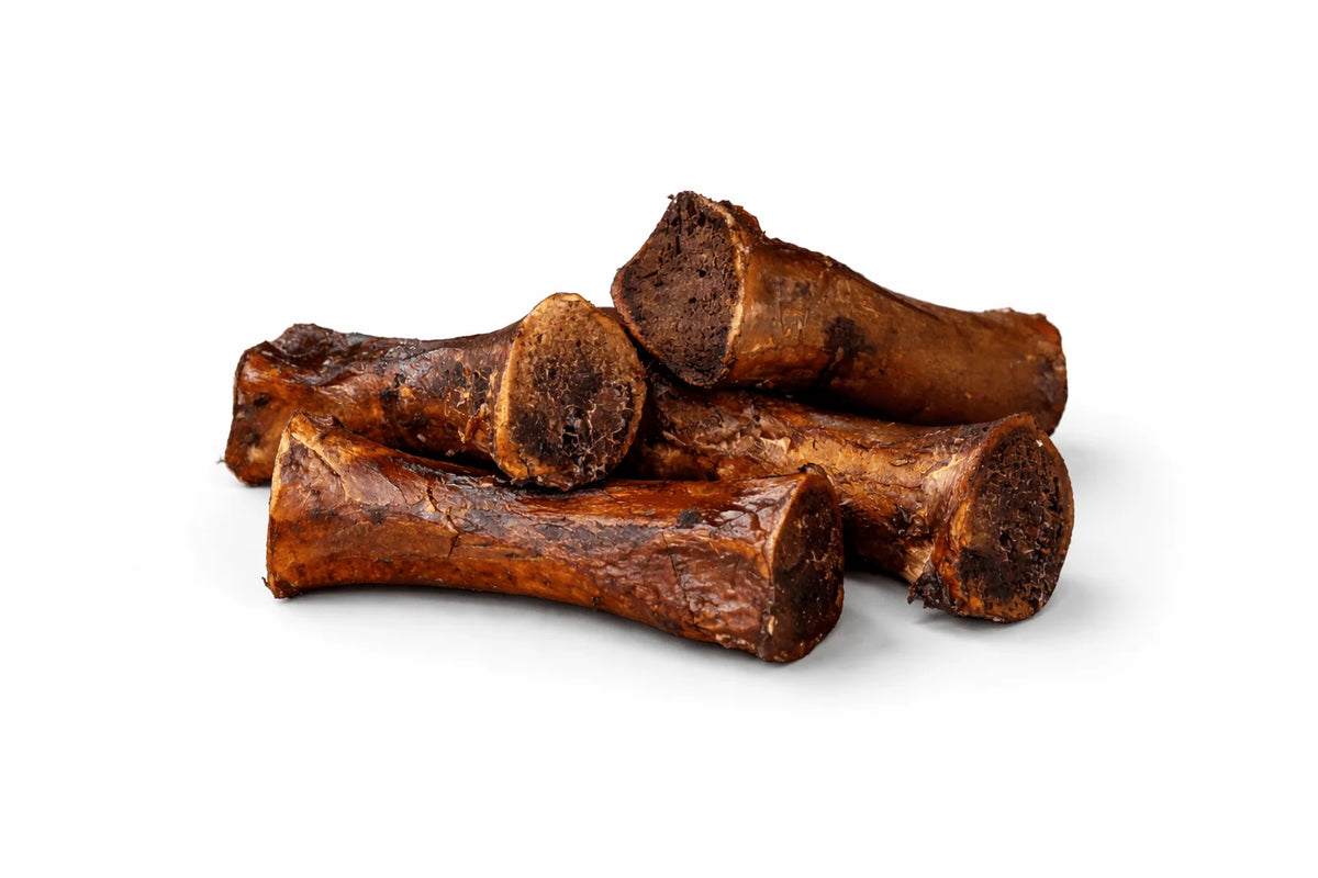 Large Smoked Beef Marrow Bone for Dogs Over 60 lb, Slow-Smoked in Small Batches and Approximately 6–8 Inches