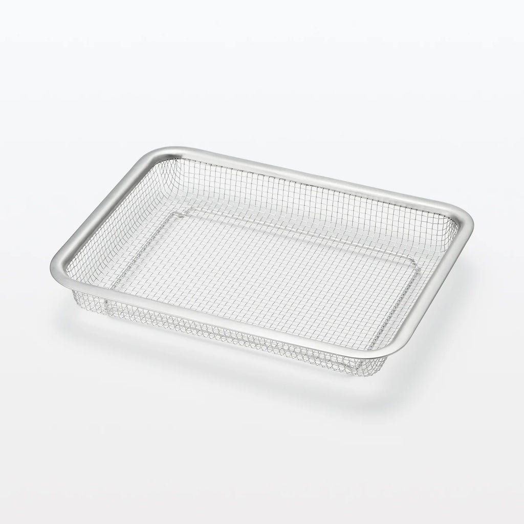Large Stainless Steel Mesh Tray for Baking, Roasting, Cooling, and Everyday Kitchen Prep · Large size