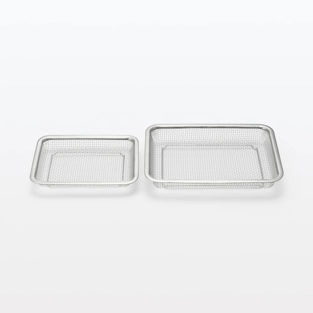 Large Stainless Steel Mesh Tray for Baking, Roasting, Cooling, and Everyday Kitchen Prep · Large size