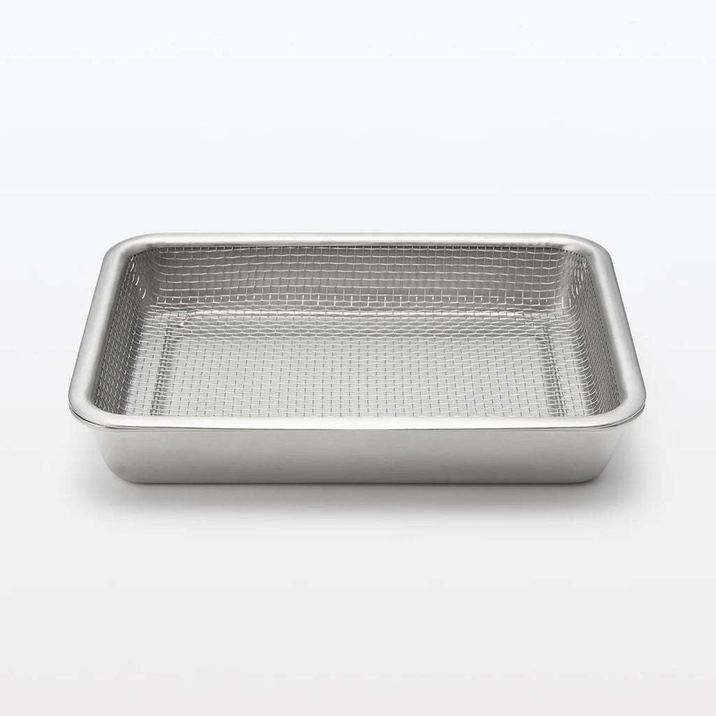 Large Stainless Steel Mesh Tray for Baking, Roasting, Cooling, and Everyday Kitchen Prep · Large size