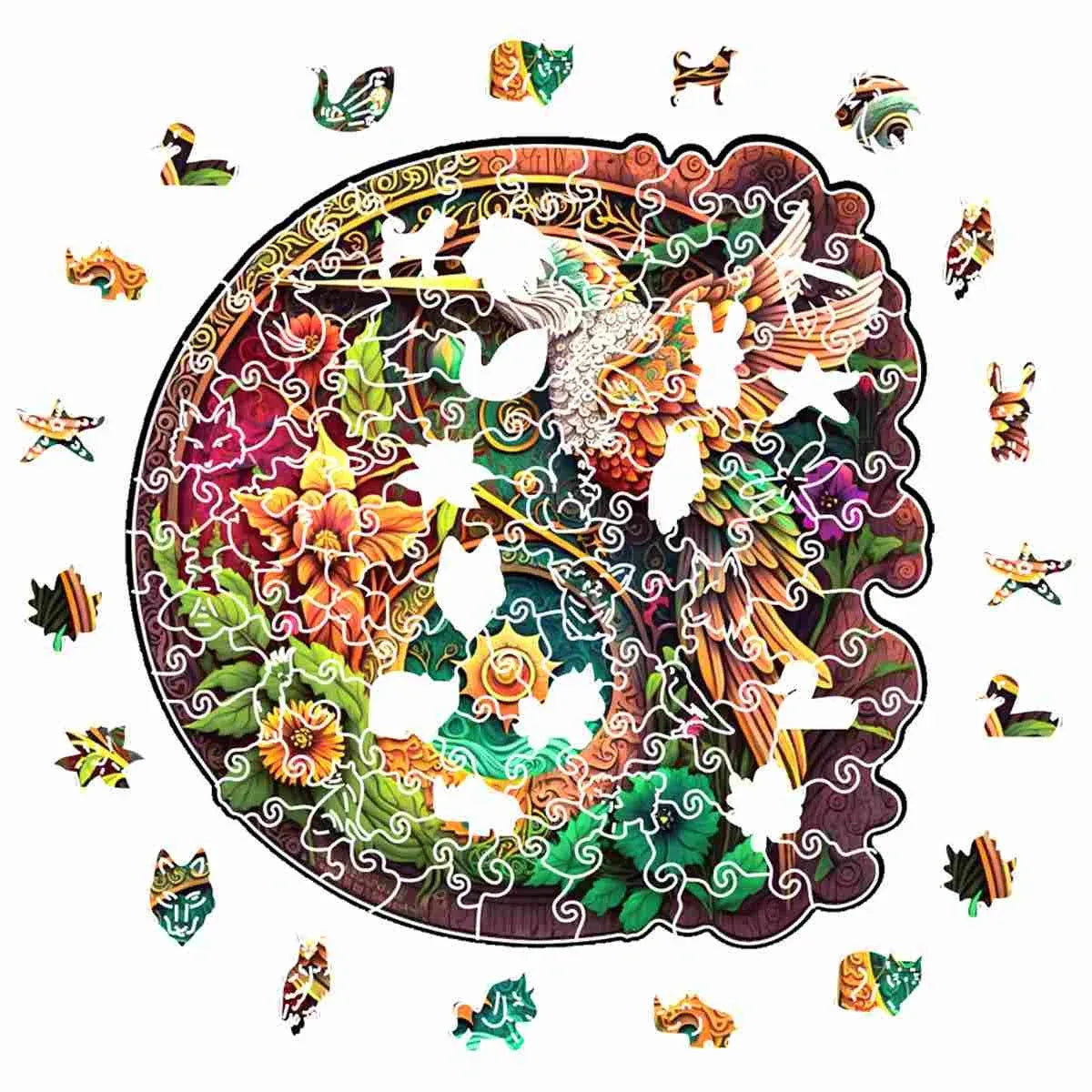 Laser-Cut Wooden Jigsaw Puzzle