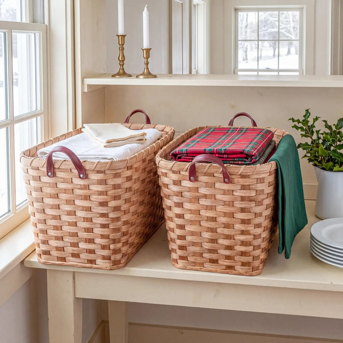 Laundry Basket Pair, Plain