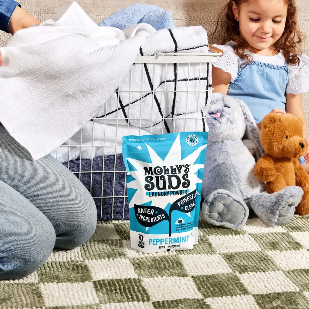 Laundry Detergent Powder for Sensitive Skin, Concentrated Molly's Suds Formula in Unscented, Citrus, Peppermint, or Lavend