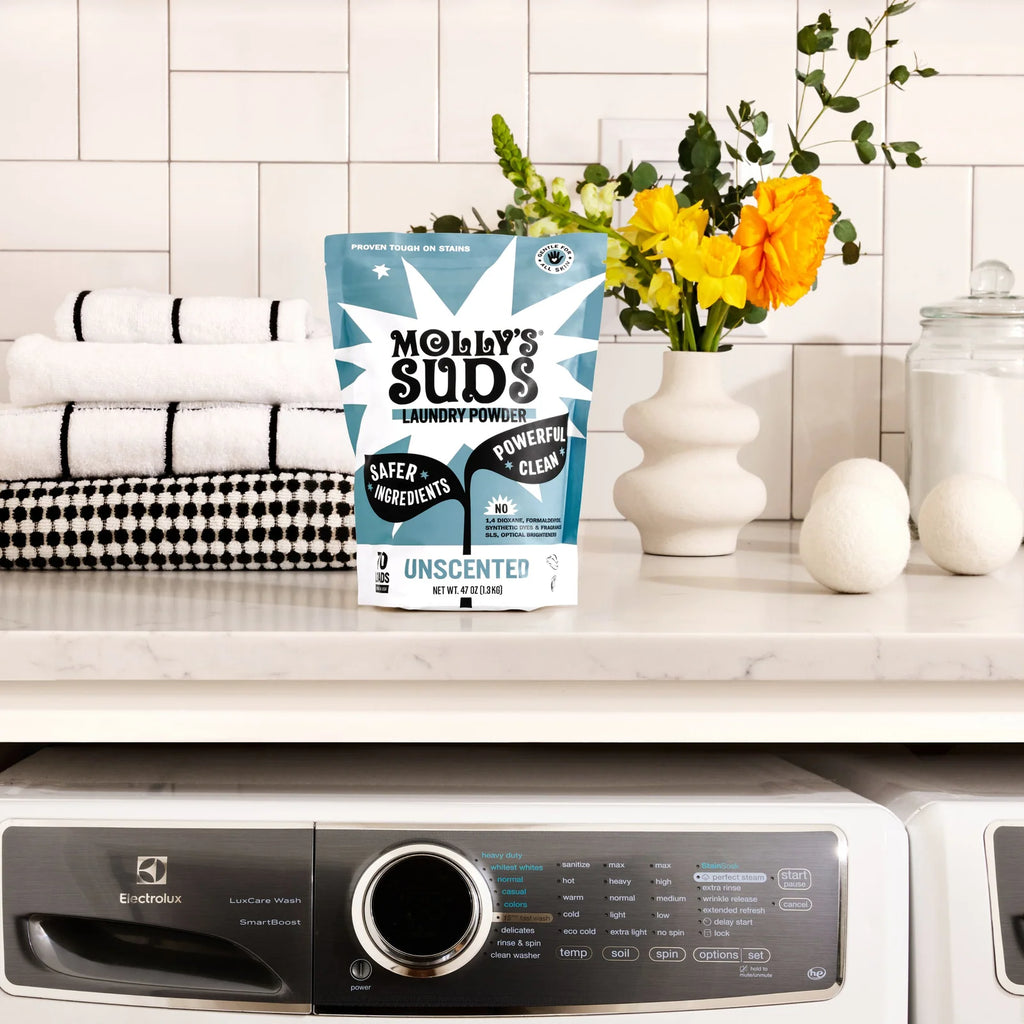 Laundry Detergent Powder for Sensitive Skin, Concentrated Molly's Suds Formula in Unscented, Citrus, Peppermint, or Lavend