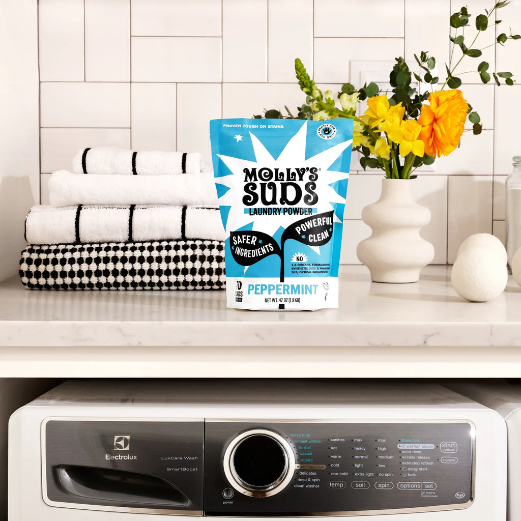 Laundry Detergent Powder for Sensitive Skin, Concentrated Molly's Suds Formula in Unscented, Citrus, Peppermint, or Lavend