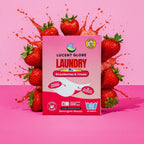 Laundry Detergent Sheets in Limited Edition Strawberries & Cream Scent with an Enzyme Formula — 1 Pack