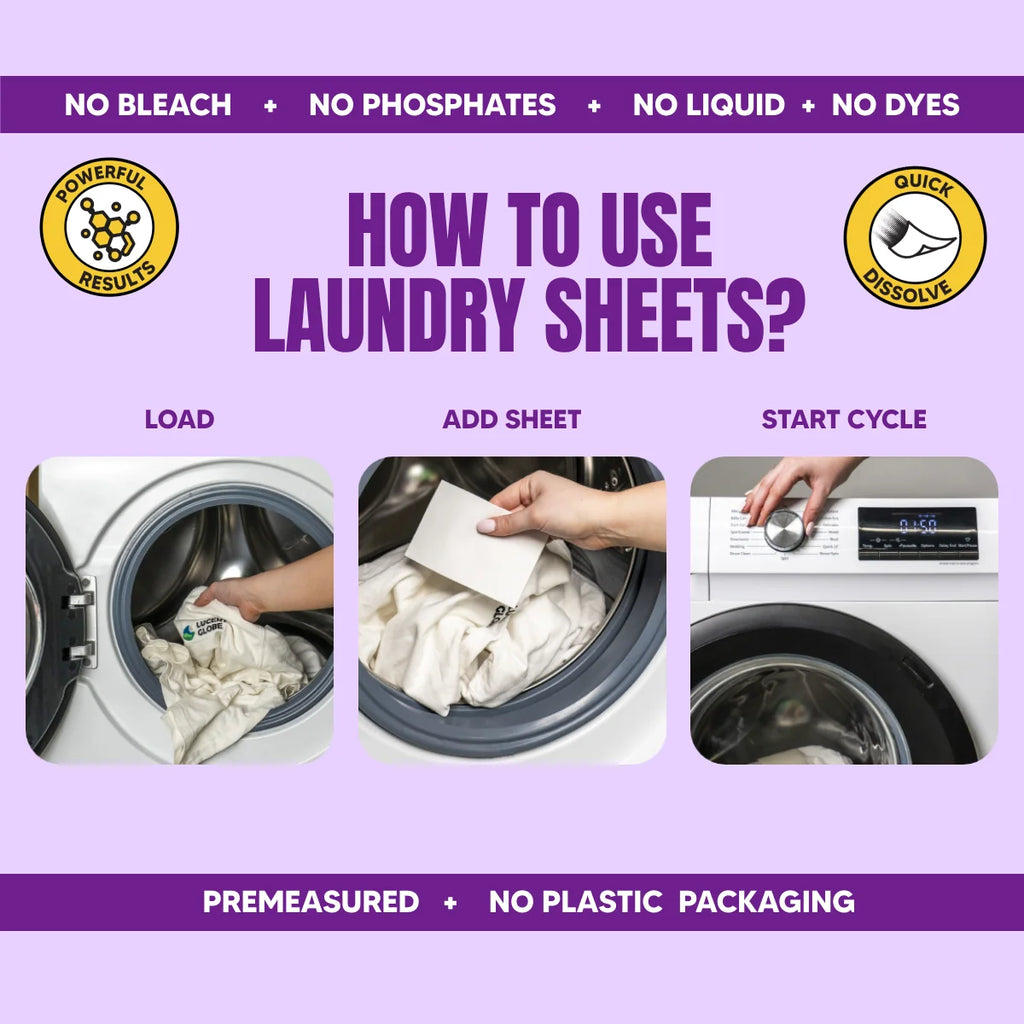 Laundry Detergent Sheets in Limited Edition Strawberries & Cream Scent with an Enzyme Formula