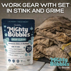 Laundry Treatment Pacs for Stubborn Stains, Odors and Detergent Buildup, 20 Treatments per Bag