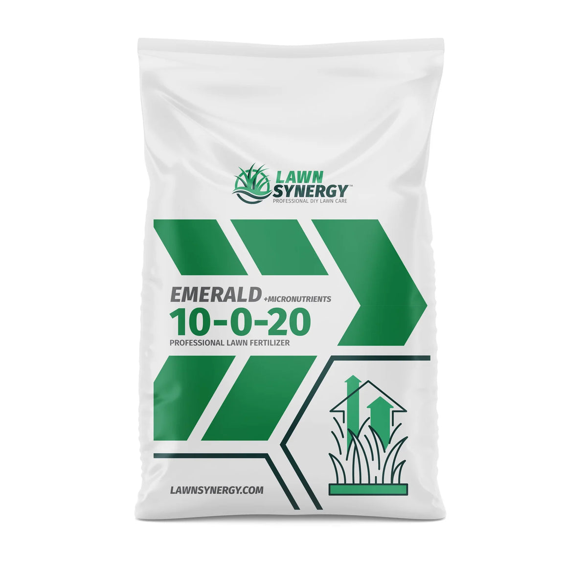 Lawn Fertilizer 10-0-20 with Controlled-Release Nitrogen, Added Iron and Extra Potassium for Established Turf