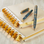 Leather Discbound Notebook with Foldover Cover, Pen Loop and Junior, Midway or Letter Size
