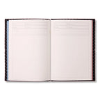 Leather Travel Journal with Refillable Cover, Two Pockets, Polka Dot Lining and Three Notebook Inserts
