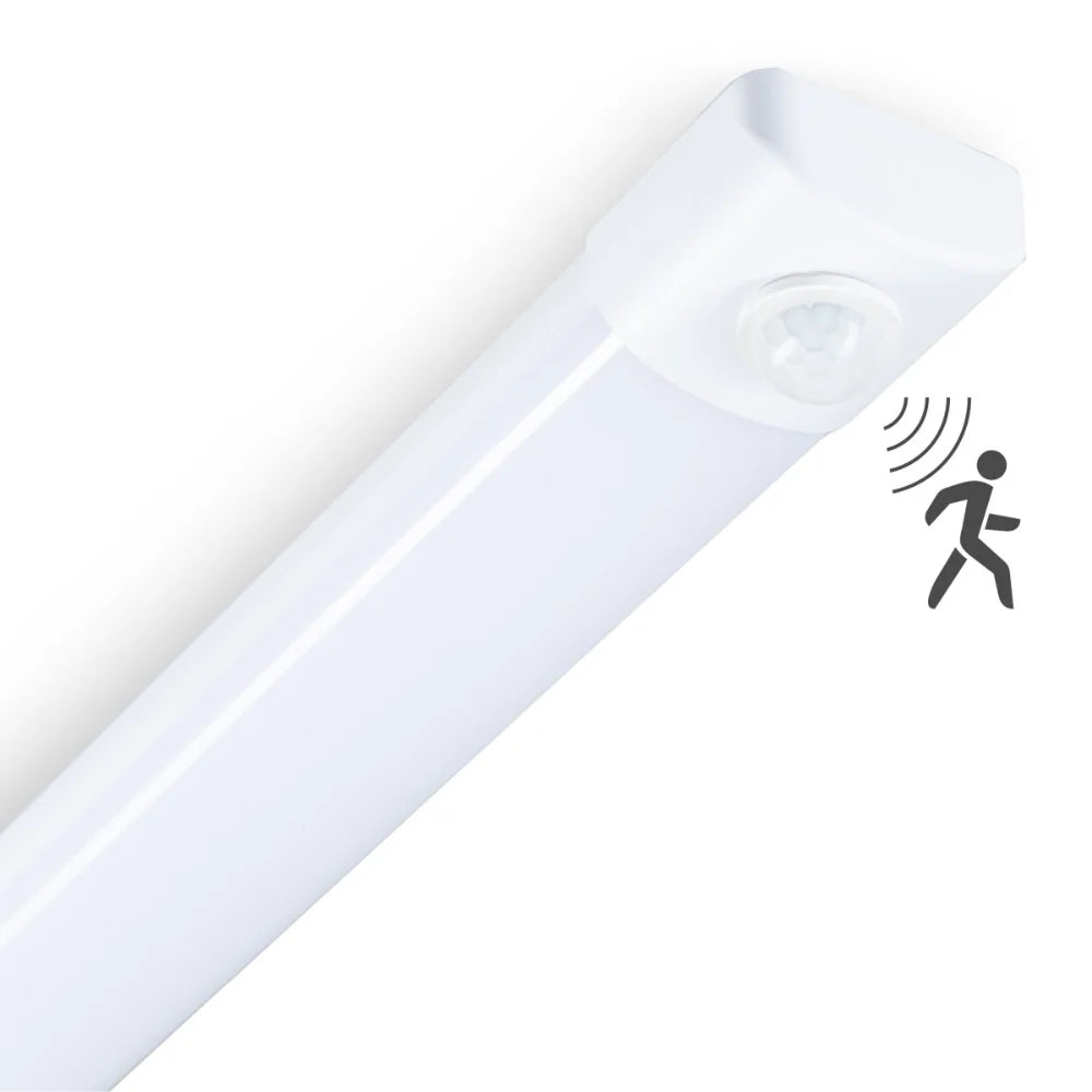LED Batten Light with PIR Motion Sensor, 120 cm Slim Fixture Delivering 4650 Lumens at 36W for Indoor Spaces