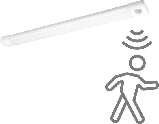 LED Batten Light with PIR Motion Sensor, 120 cm Slim Fixture Delivering 4650 Lumens at 36W for Indoor Spaces
