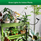LED Grow Light with a 35–65 Inch Adjustable Tripod and Three Flexible Heads for Indoor Houseplants