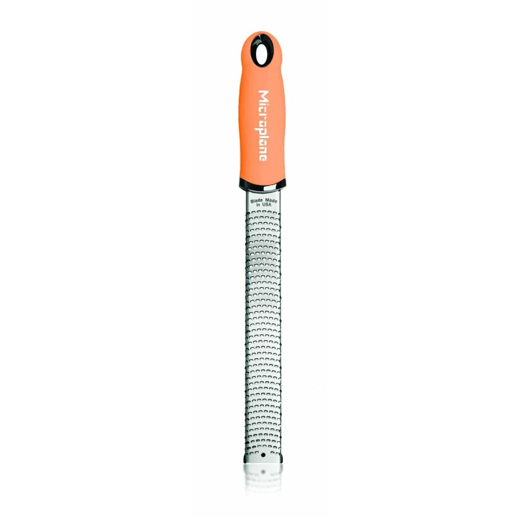 Lemon Zester and Cheese Grater with a Soft-Touch Handle for Fine Citrus Zest and Hard Cheese Toppings