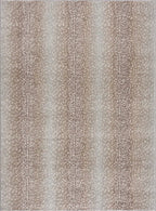 Leopard Print Rug in Tan and Gray, Machine Woven from 100%
