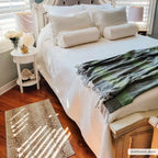 Leopard Print Rug in Tan and Gray, Machine Woven from 100%