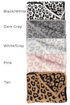Leopard Throw Blanket in Plush Stretch Fabric, 28 x 55 Inch Regular or 28 x 36 Inch Baby Size