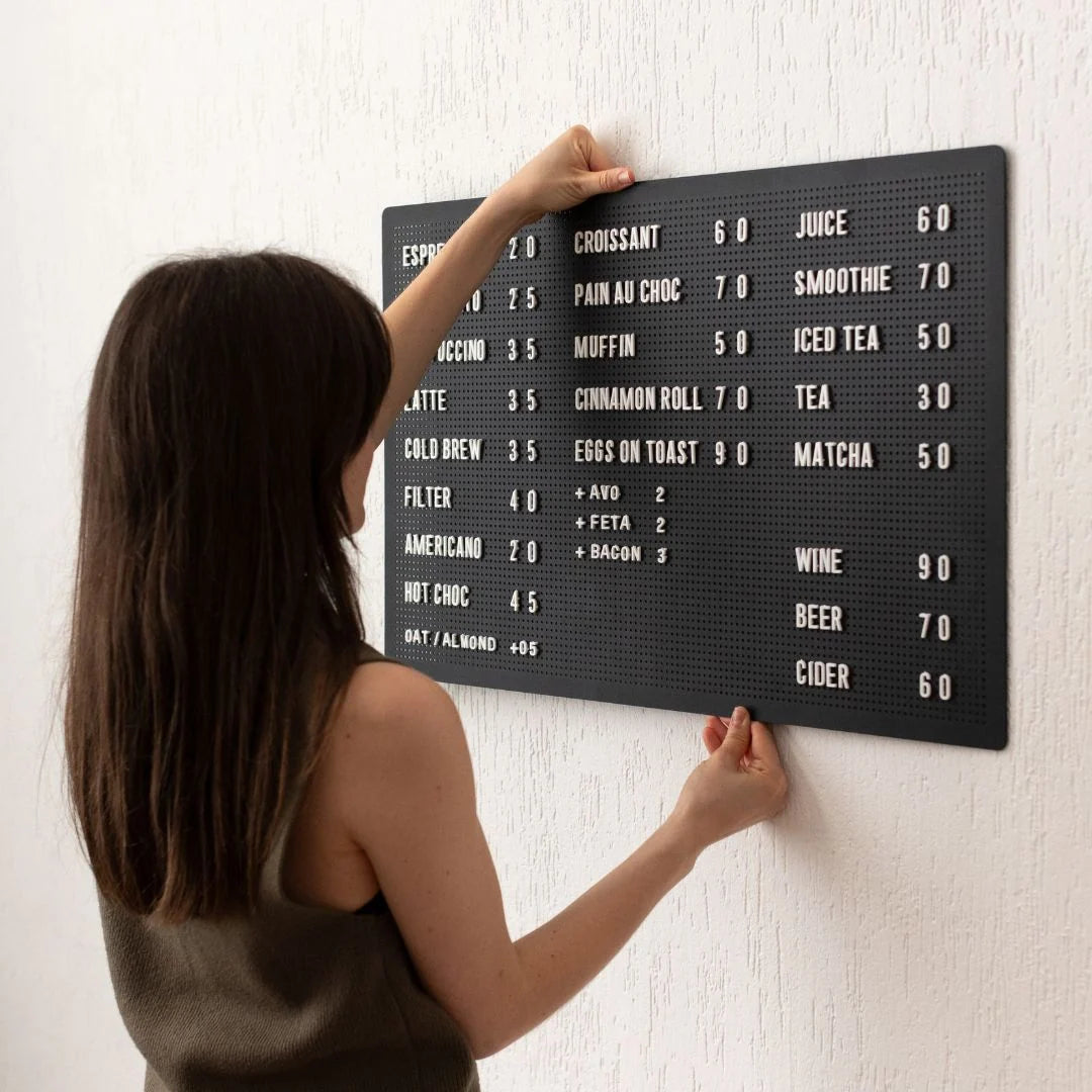 Letter Board, Black-Medium