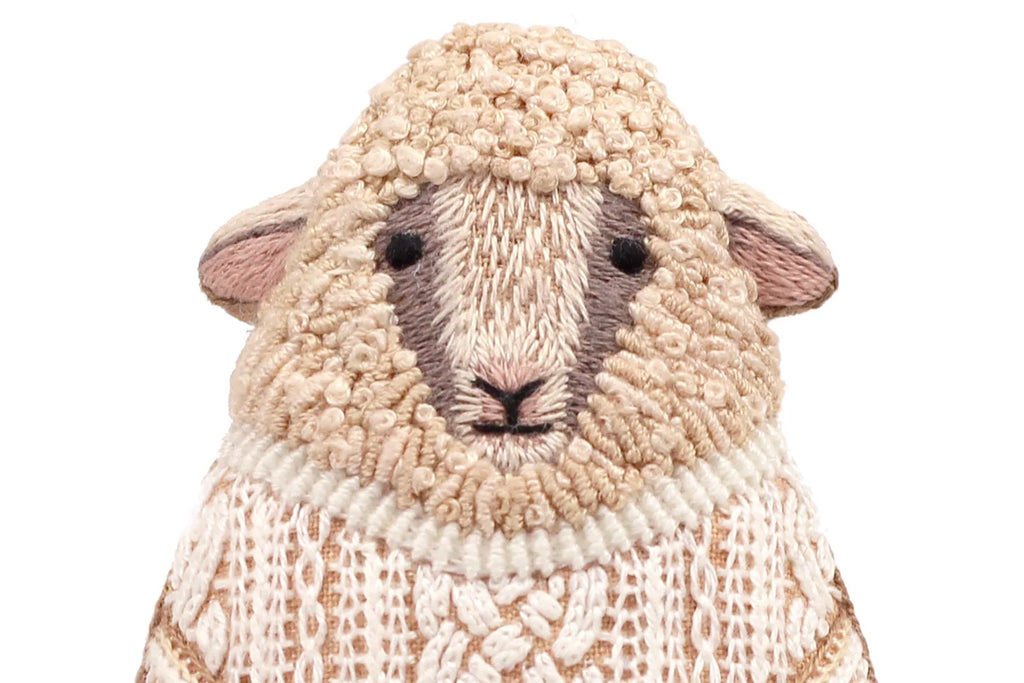 Level 3 Sheep Embroidery Doll Kit