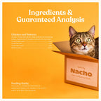 Lickable Cat Treats in a Chicken and Salmon Mousse Duo with Bone Broth, 12-Pack Handheld Packets